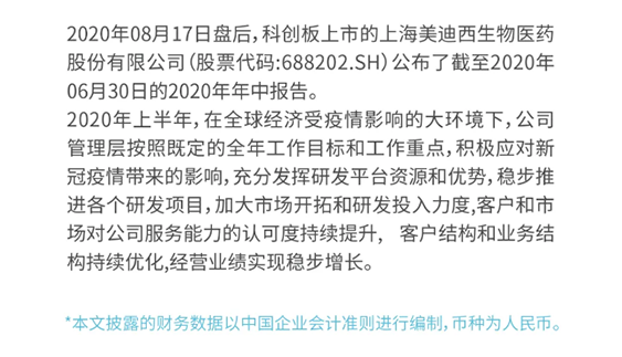 2020年上半年業(yè)績